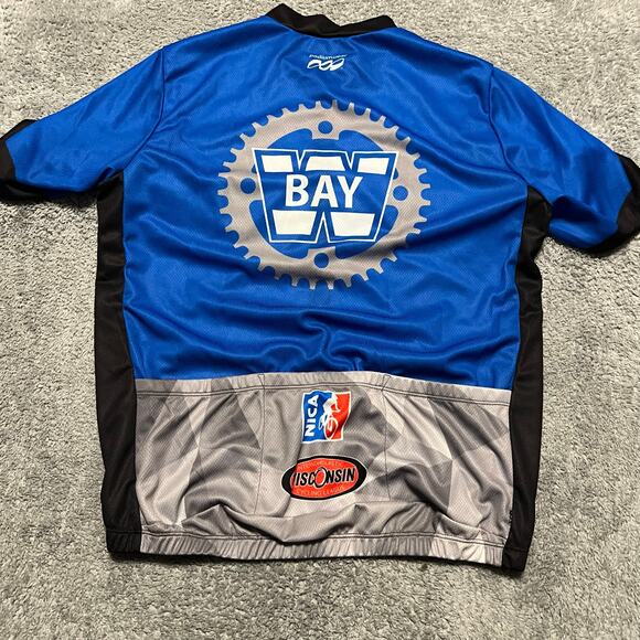 Podiumwear Cycle Jersey Shirt Mens XXL Performance Cycling Pocket Wisconsin - Picture 2 of 5